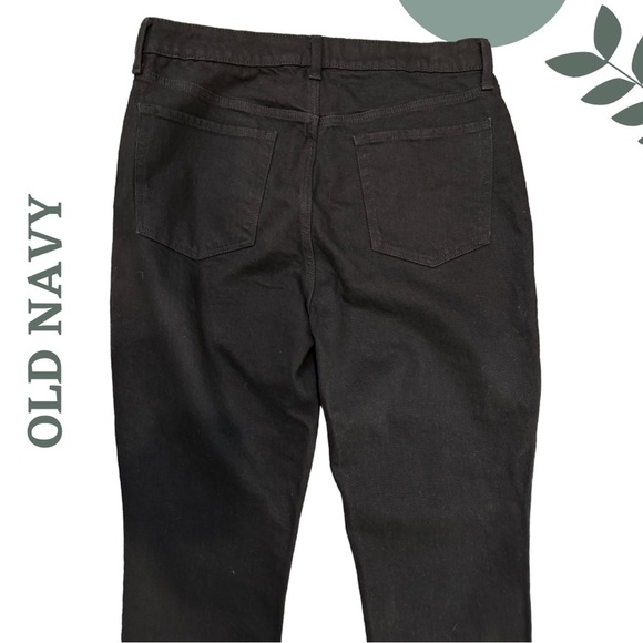 🛍️3/$40 Old Navy High-Rise O.G. Straight Jeans | Black | Size 14 Tall - Picture 4 of 7
